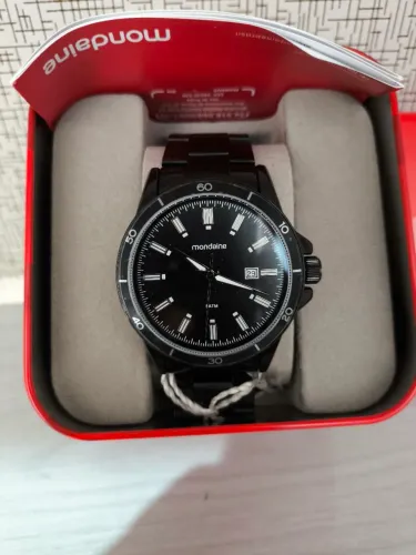 Relógio Mondaine ALL BLACK Aço Original
