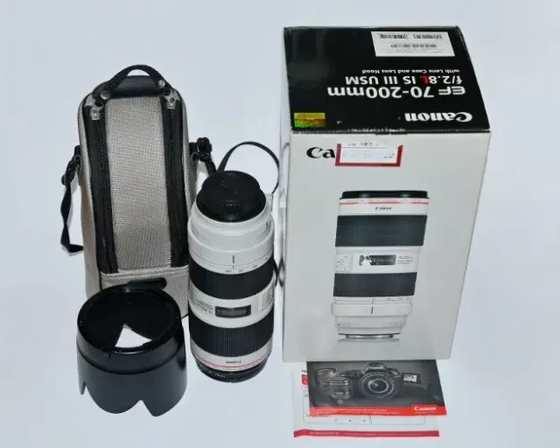 Lente Canon Ef 70-200mm F/2.8l Is Lente Canon Ef 70-200mm F/2.8L Is ? Usm Cor Bege Usm C