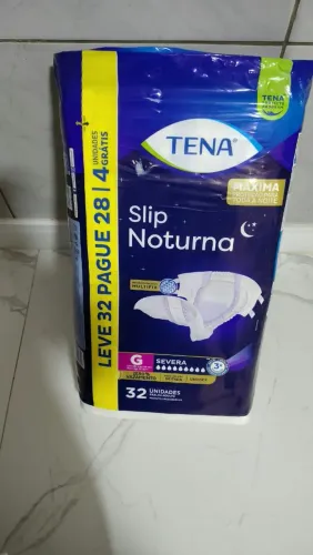 Fralda geriátrica G tema noturna incontinência severa pacote com 32 unidades