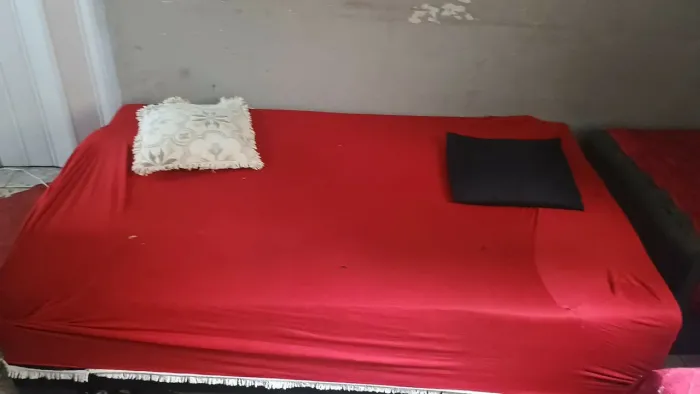 Sofá cama+ duas almofadas