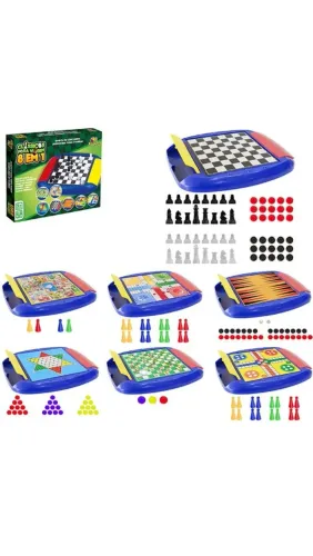 Tabuleiro com 8 jogos em um produtos