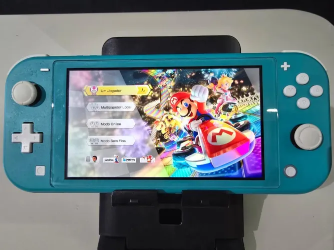Nintendo Switch Lite Turquesa Desbloqueado + Brindes