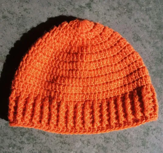 Touca gorro de crochê