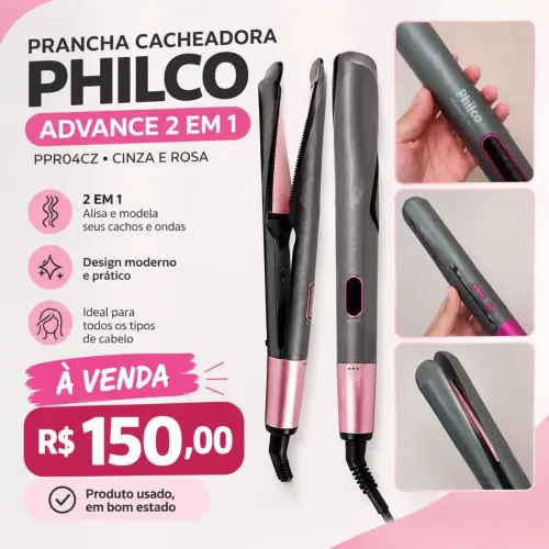 PRANCHA DE CABELO ONDAS- philco