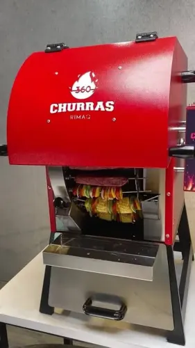 Churrasqueira giratória profissional para venda de espetinhos<br>RIMAQ NOVA