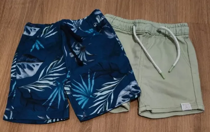 Kit 02x Bermudas Passeio - Tamanho 2 anos