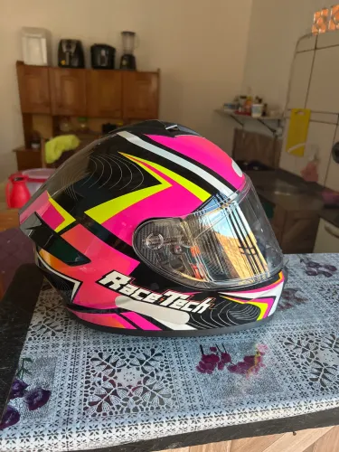 Capacete Race Tech Rosa N 56