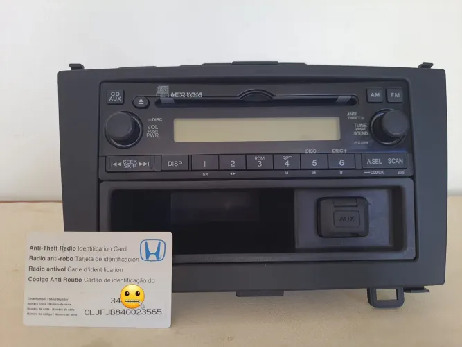 Radio CD Player Original Honda Cr-v (2007-2010) PH-2858W com Moldura