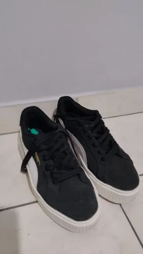 Tenis Puma Karmen Suede Preto e Branco