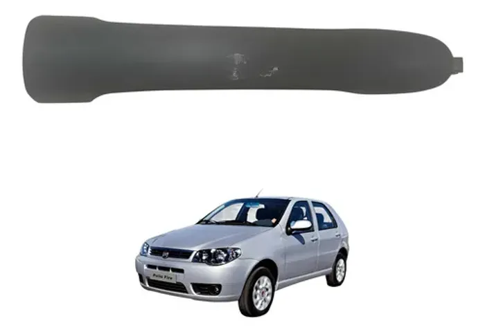 Maçaneta Externa Porta Traseira Direita Fiat Palio 2012 Preto Traseira
