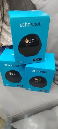 Echo Spot Amazon Alexa Original Relógio Inteligente