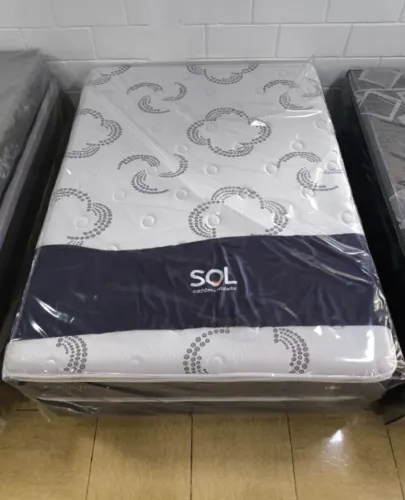 Conjunto Box de Casal Coton Poket 1,38x1,88x66cm - SOL