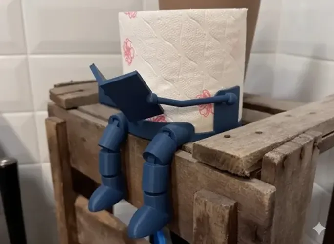Suporte Papel Higiênico Engraçado