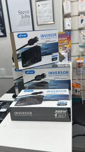 INVERSOR AUTOMOTIVO KNUP 12/110V 300W - IDEAL PARA STARLINK MINI