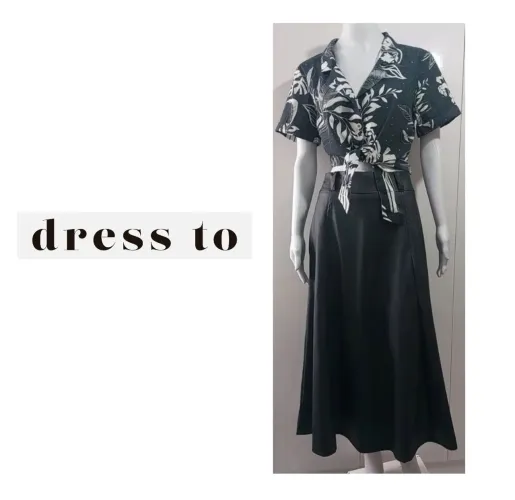 DRESS TO blusa e Saia nova - 38