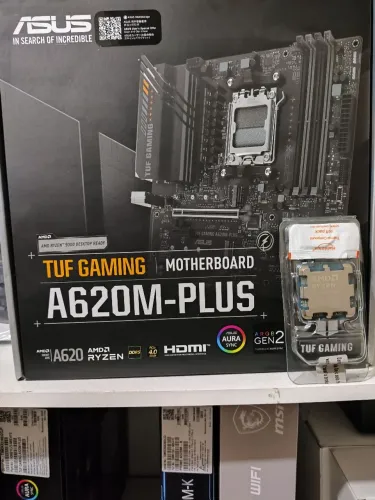 KIT UPGRADE Ryzen AM5 com placa mãe Asus A620M plus novo lacrado 