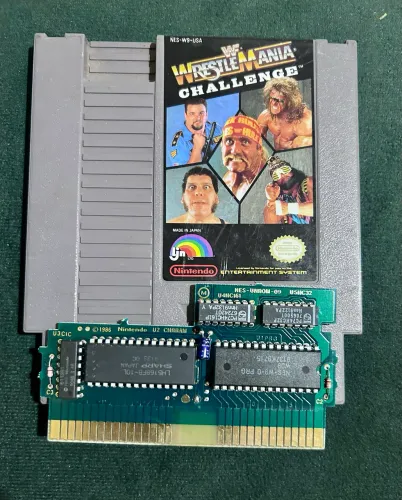 Cartucho WWF WrestleMania Challenge, NES, original 