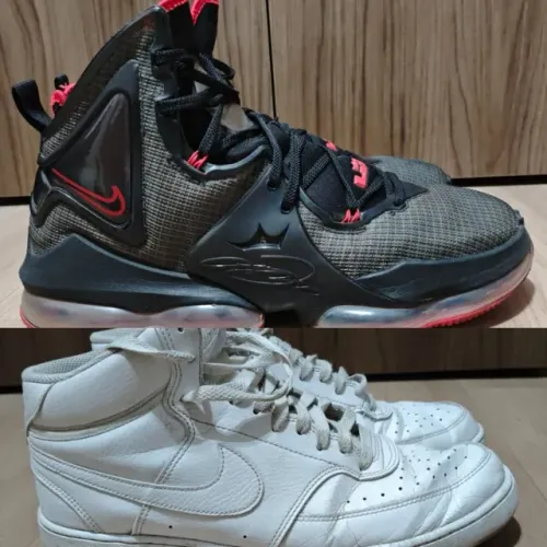 2 Tênis NIKE - LeBron XIX + Court Vision Mid NN