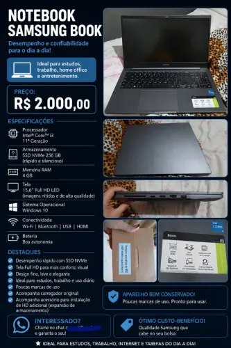 Notebook Samsung