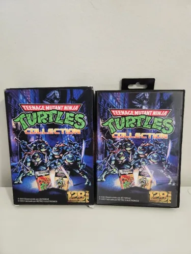 Cartucho Mega Drive Tartarugas Ninja Collection