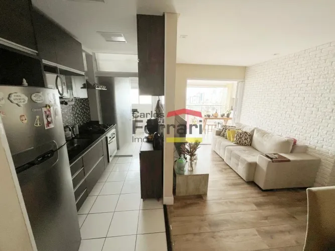 Apartamento 3 dormitórios, sendo 1 suíte ,varanda gourmet , 1 vaga, lazer completo no Tucu