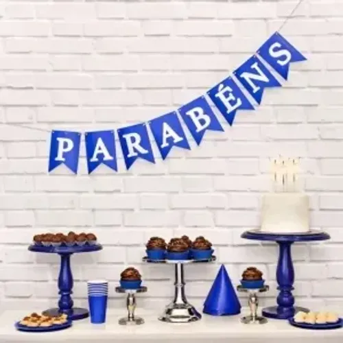 Faixa Parabéns Azul