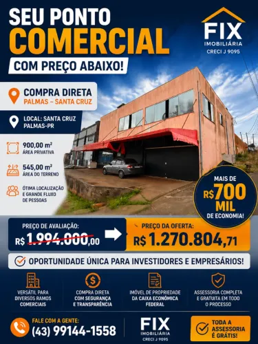 ? SEU PONTO COMERCIAL COM PREÇO ABAIXO!