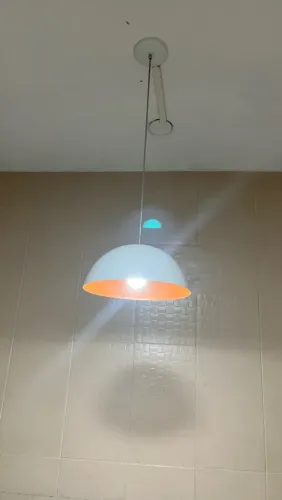 Pendente lustre meia lua