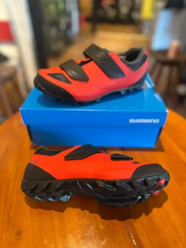  Sapatilha de montanha mtb 39BR vermelho SH-ME100, Shimano 