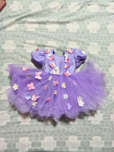 Vestido 1 ano jardim encantado borboleta