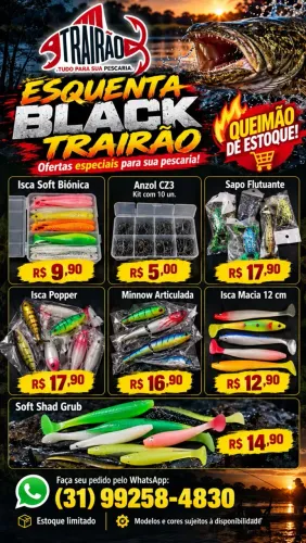 Isca artificiais para pesca