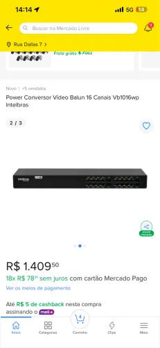 Power Conversor Intelbras 16 Canais VB1016WP - Sistema Profissional