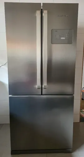 Geladeira Brastemp Frost Free Side by Side Inverse 540L Evox 127V Prata
