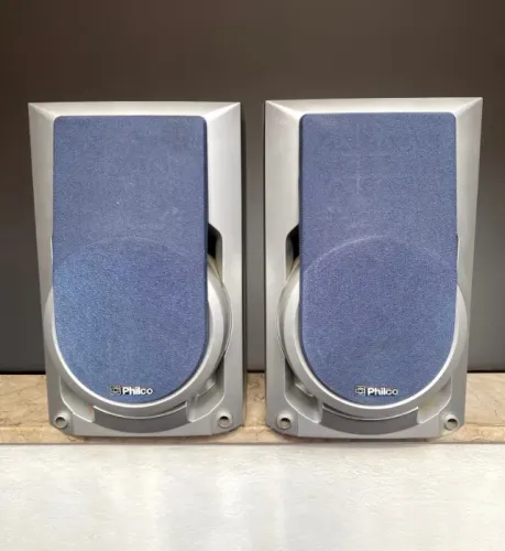 Par Caixa Philco Acústica 6 Ohms Radio Som Bass Antiga