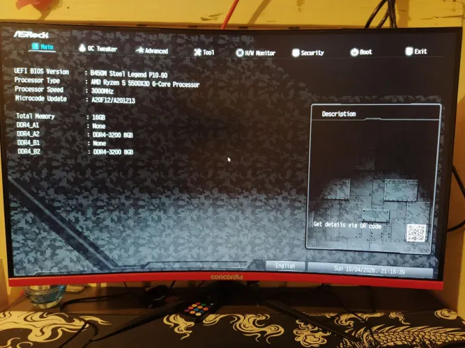 Monitor curvo