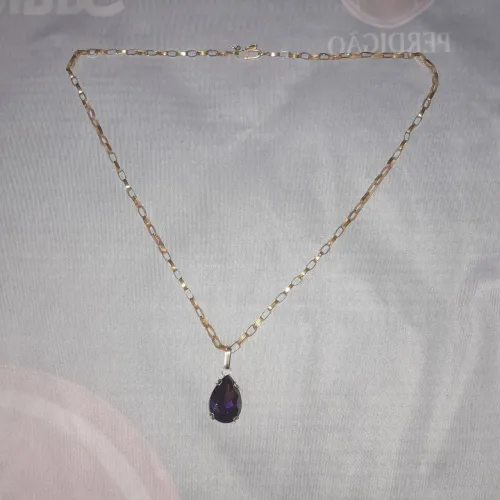 Cordão de prata banhada a ouro