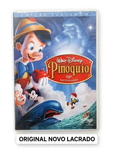 DVD Walt Disney Pinóquio edição de aniversário original lacrado
