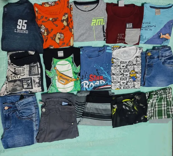 Lote de roupas menino 6,8,10