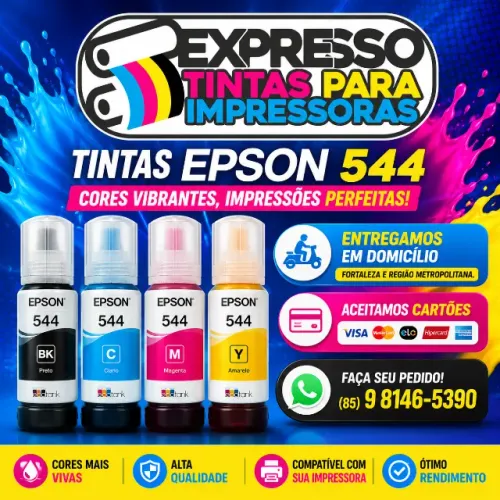 Tinta Epson 544 Promoção. Fazemos Entregas. Aceitamos Cartões. Fortaleza e Região. 