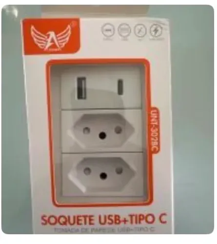 TOMADA tipo C + USB + Comum