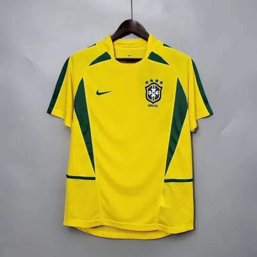 Camiseta Seleção Brasil Uniforme I 2002 Retrô ? | Ronaldo Fenômeno Pentacampeão Mundial