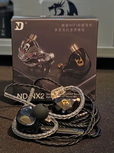 Fone In-Ear Profissional Mega Digital NX2 (Preto) - Som Hi-Fi e Cabo Destacável