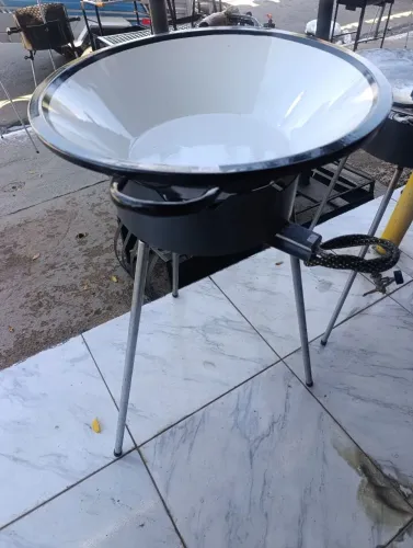 Tacho esmaltado com fogareiro