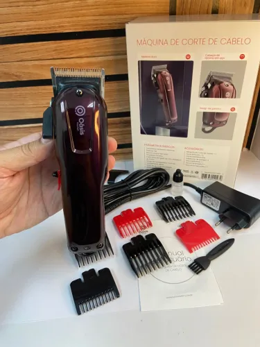 Máquina de Cortar Cabelo sem Fio Vinho - Oásis OIH-5110 