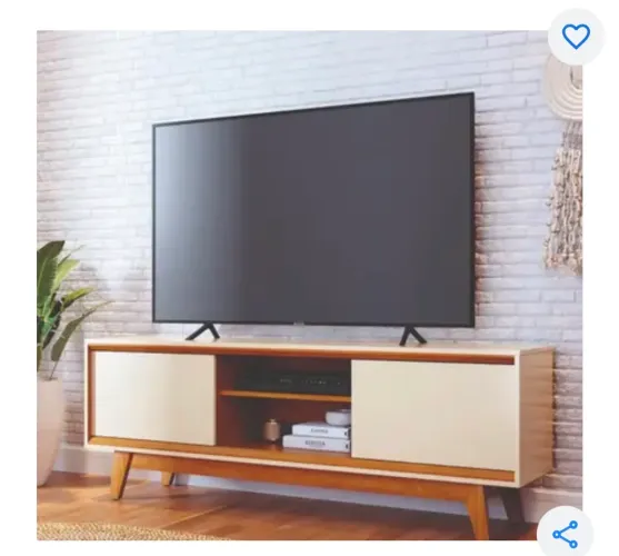 Bancada 164cm 2 Portas Para TV Até 70 Polegadas Atlas Madetec
