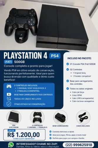VENDO PS4 FAT