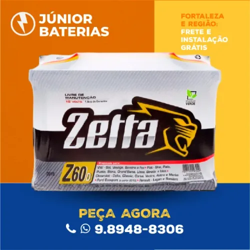 Bateria de carro zetta