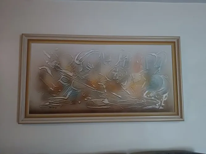 OQuadro abstrato em relevo