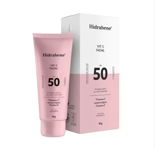 Filtro solar para o rosto com vit C 
