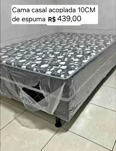 Cama casal acoplada 10 cm